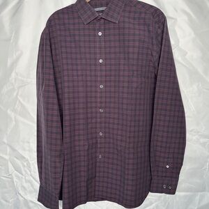 John Varvatos Plaid Button-Up Shirt